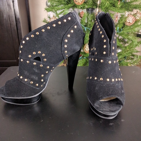 Steve Madden "P Diem" Black Platform Boots - Picture 8 of 8